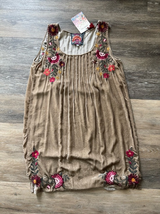 Johnny Was Dresses & Skirts - NWT Johnny Was EMILIA VELVET PINTUCK DRESS sz XS